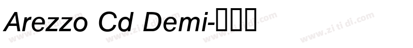 Arezzo Cd Demi字体转换
